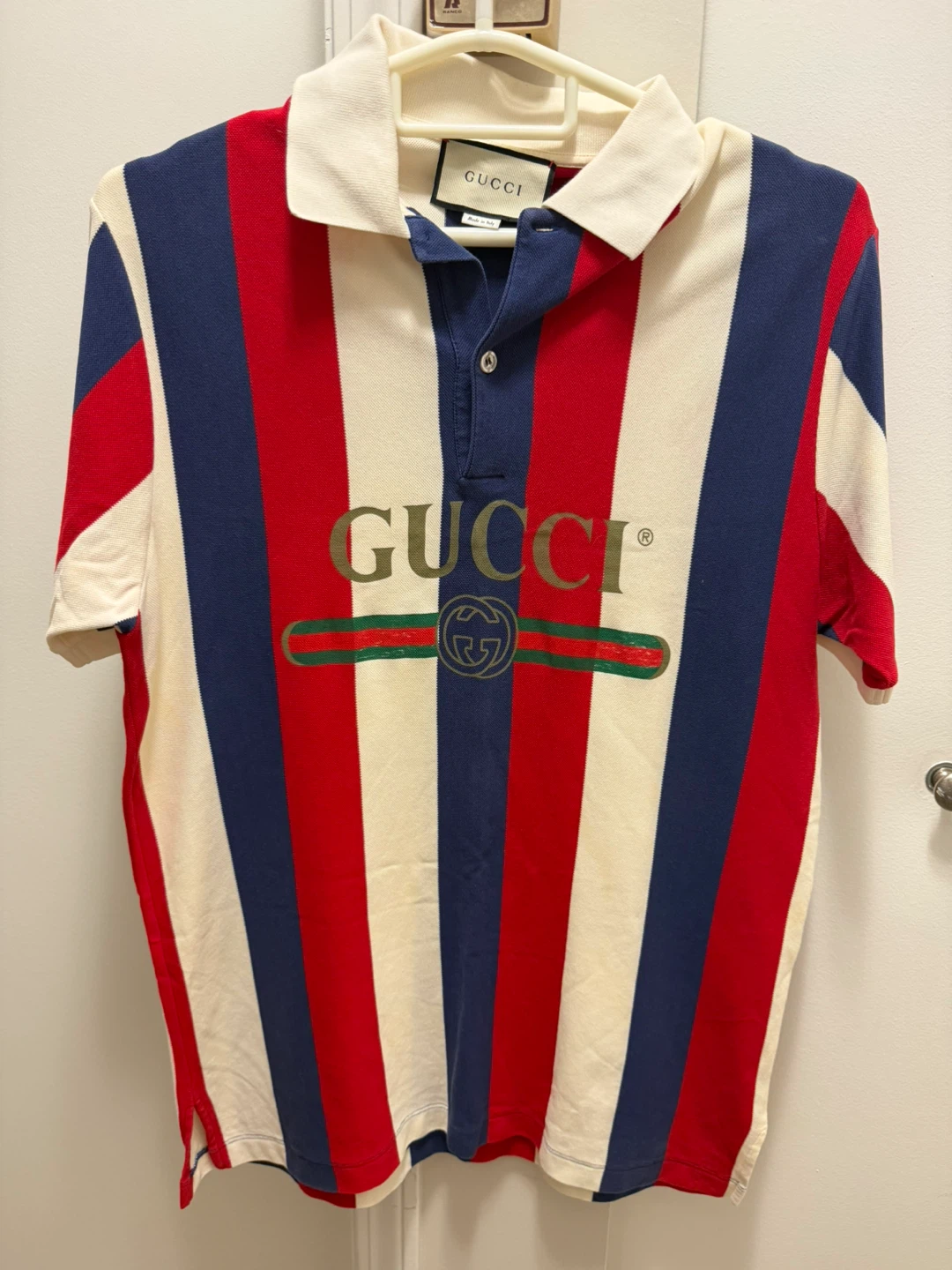 GUCCI Striped Polo Shirt