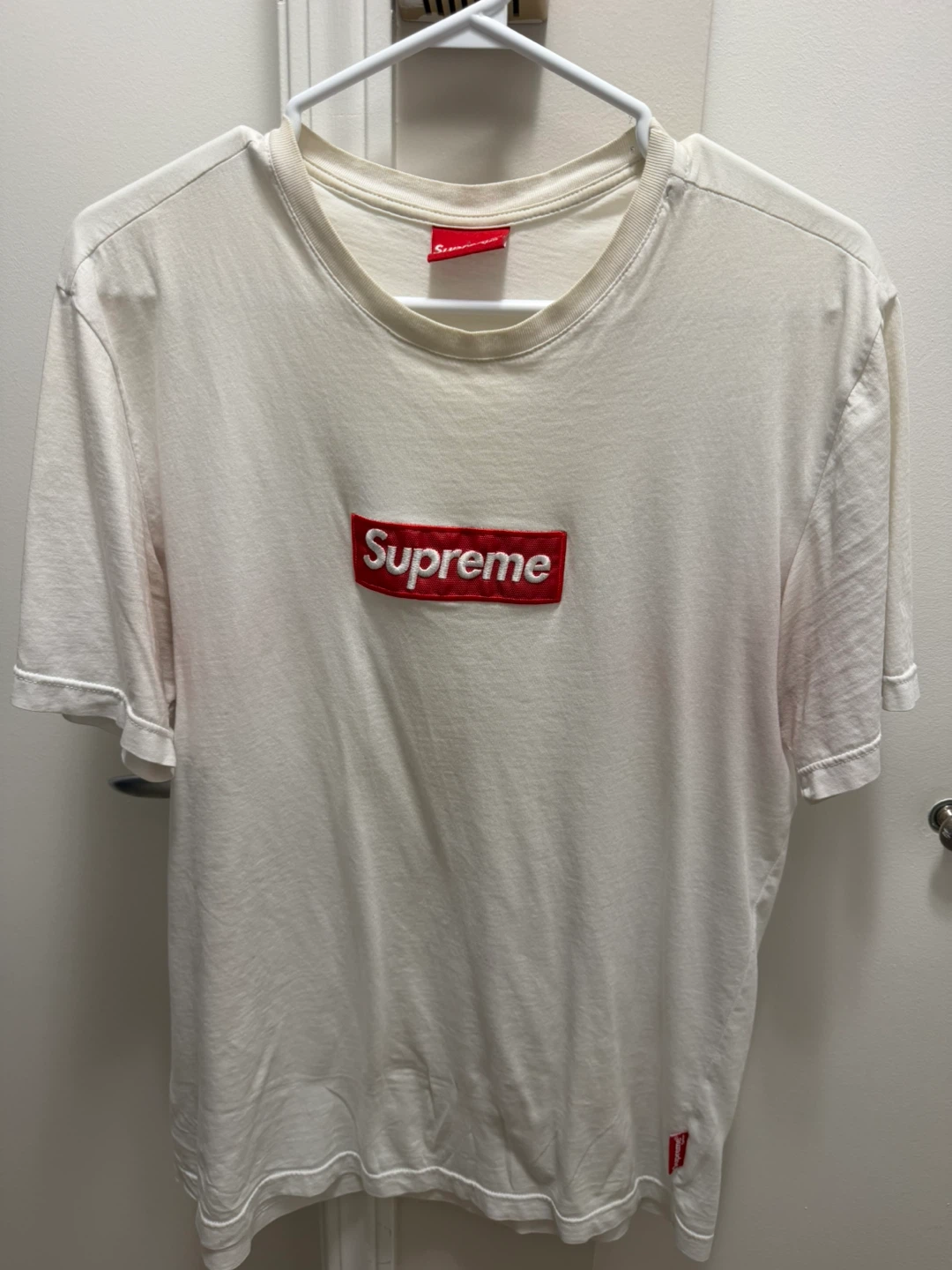 Supreme Box Logo T-Shirt Cream