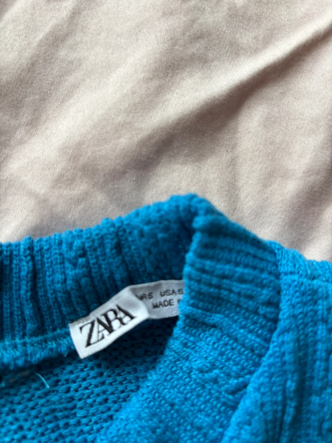 Zara Blue Halter Neck Crop Top - photo 2