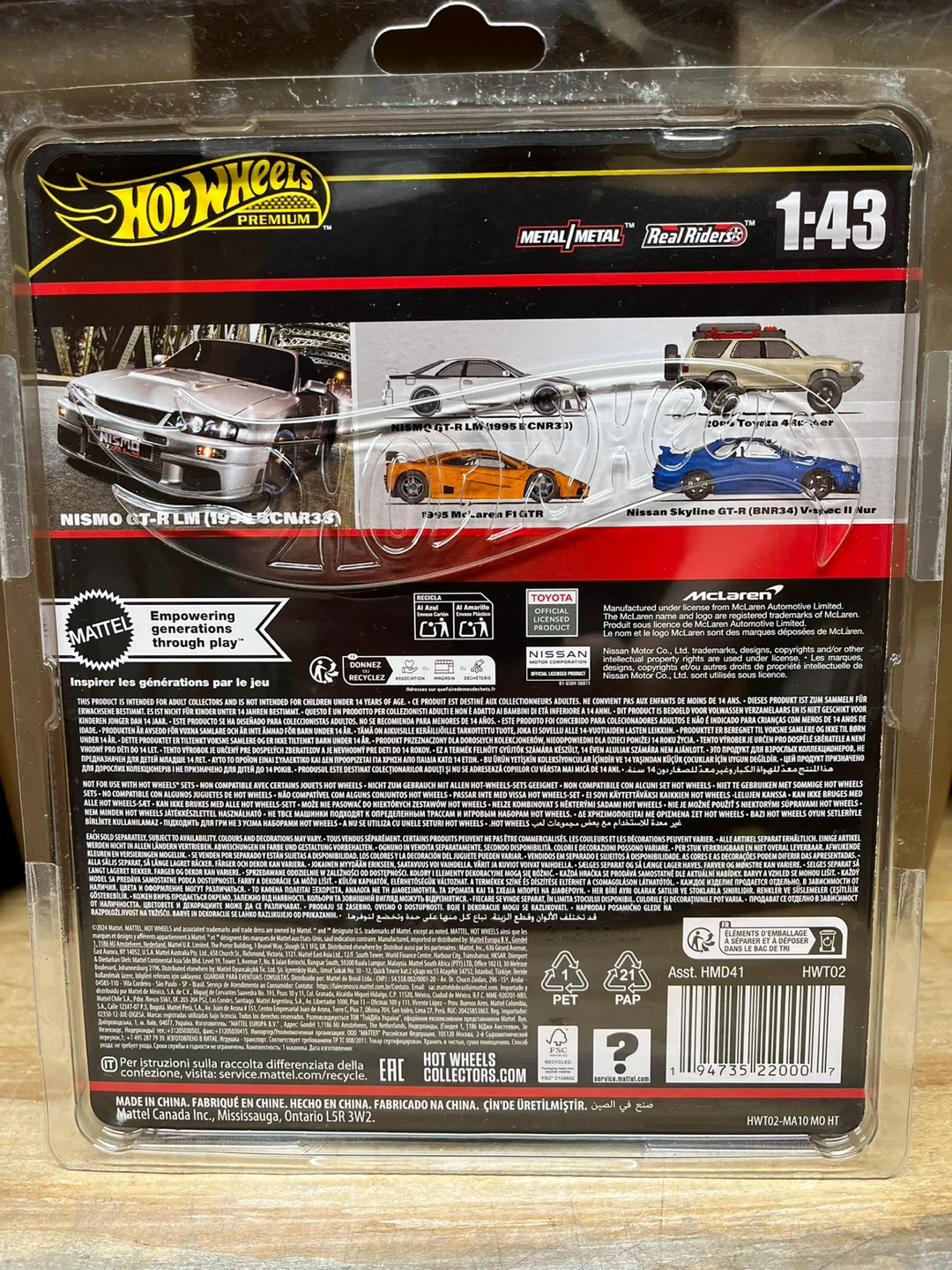 Hot Wheels Premium NISMO GT-R LM (1995 BCNR33) 1:43 Scale - photo 2