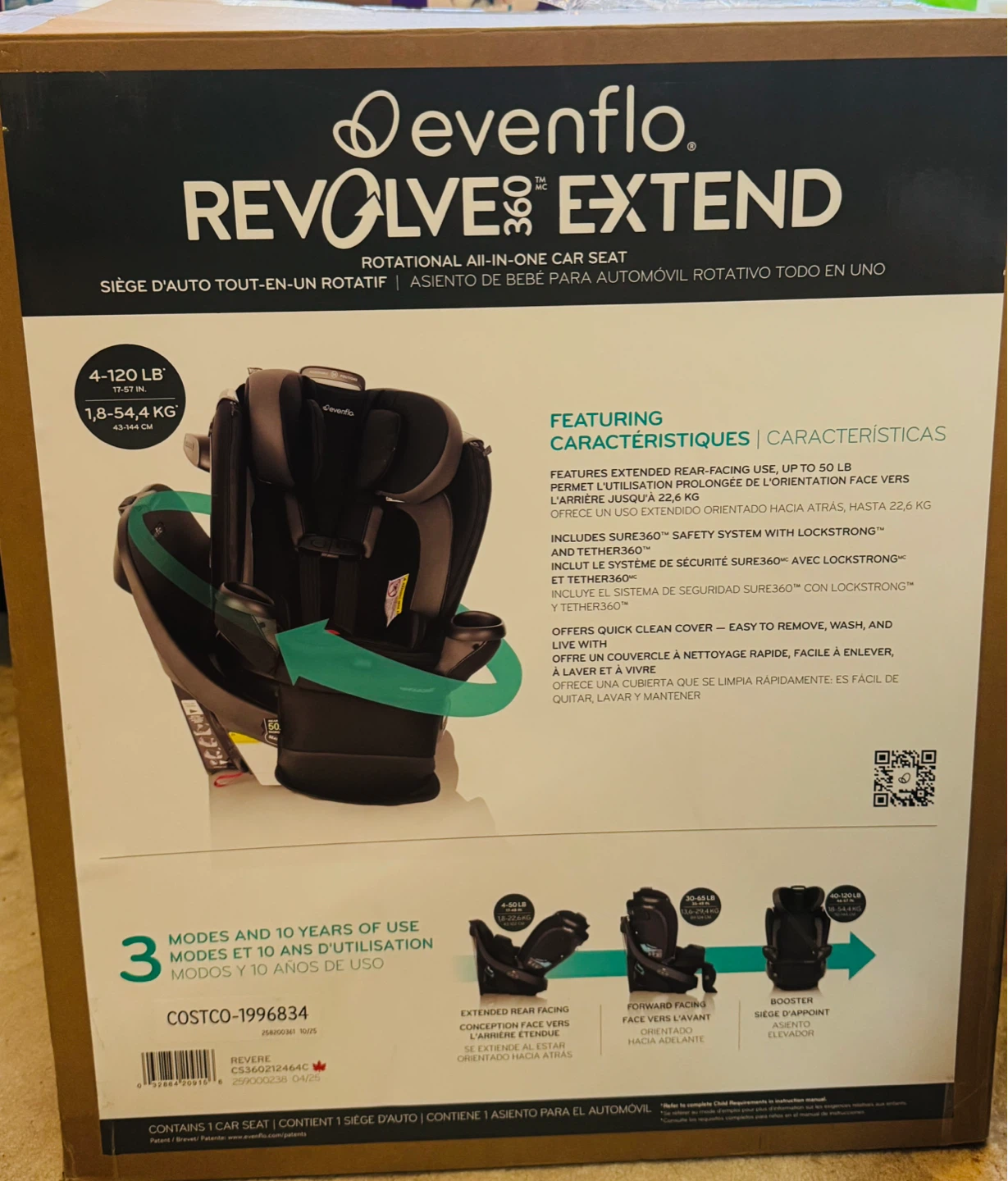 Evenflo Revolve Extend All-in-One Car Seat