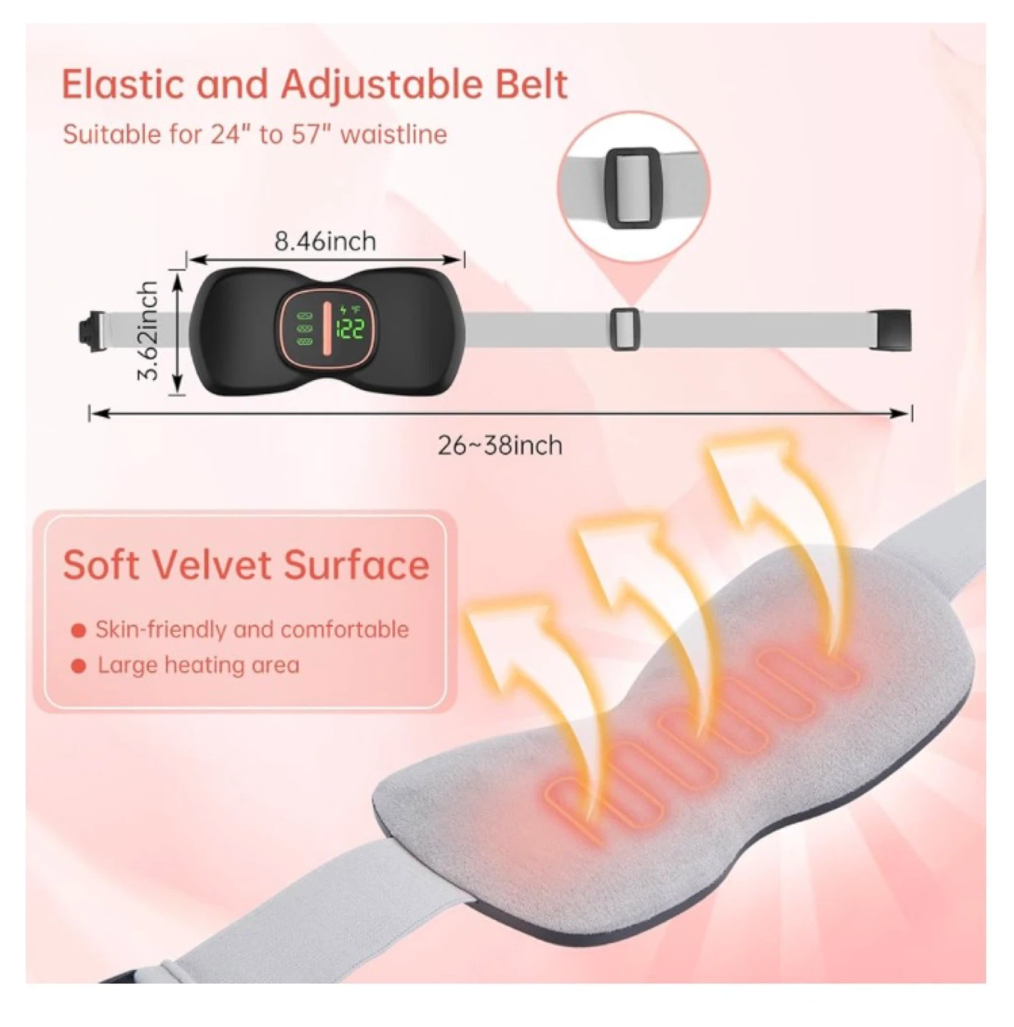 Wearable Heating Pad for Period Pain - Cordless & Adjustable - photo 5