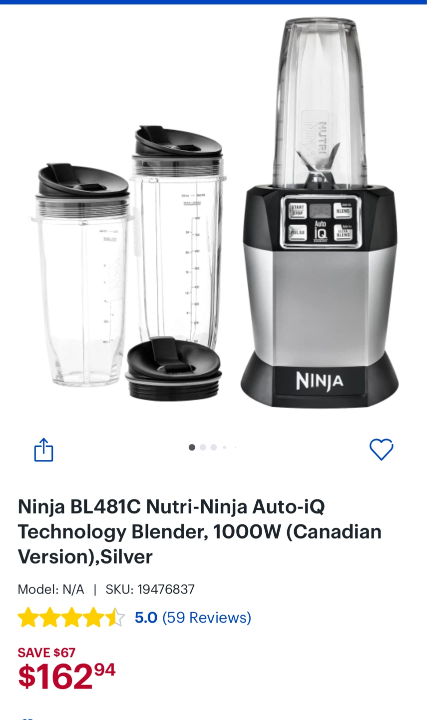 Ninja Nutri-Ninja Auto-IQ Blender