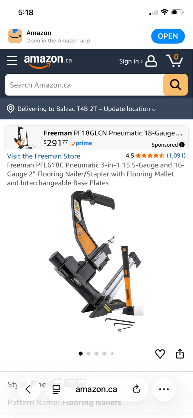 Nailer flooring tool set, new condition - photo 4