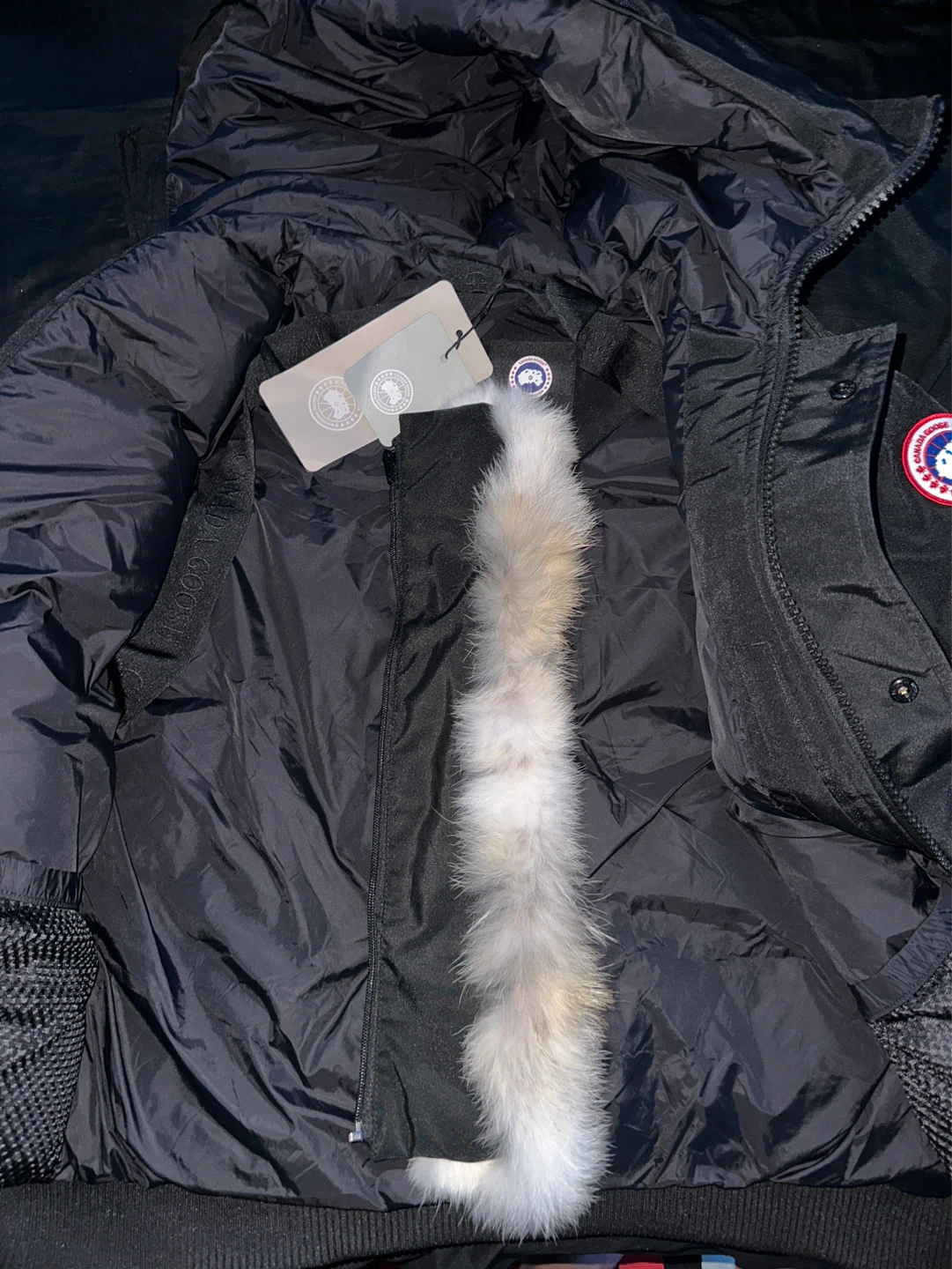 Canada goose jacket with fur