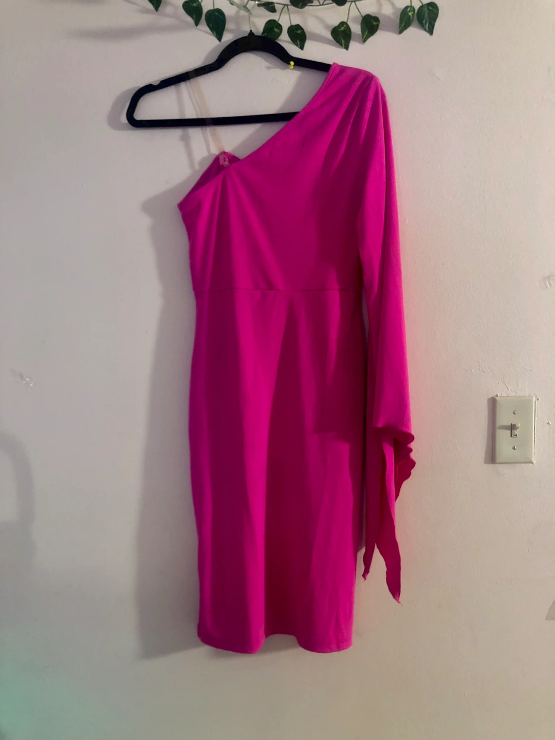 Hot Pink One-Shoulder Dress - photo 4