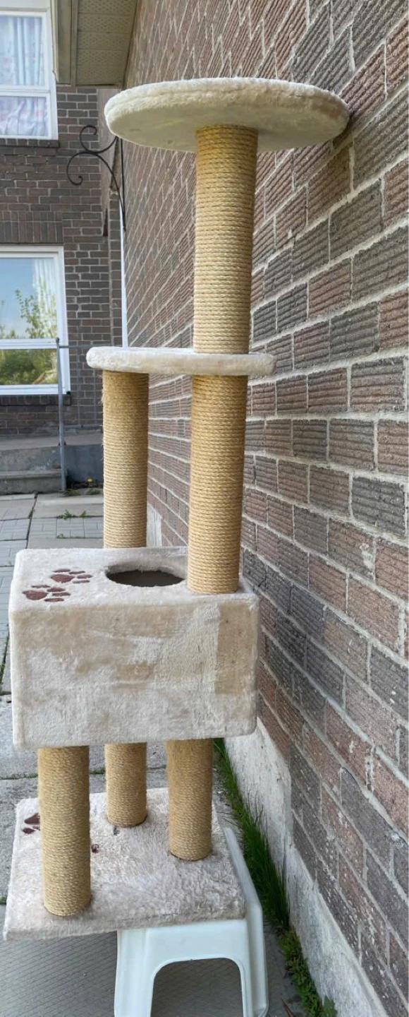 Multi-Level Cat Tree with Scratching Posts