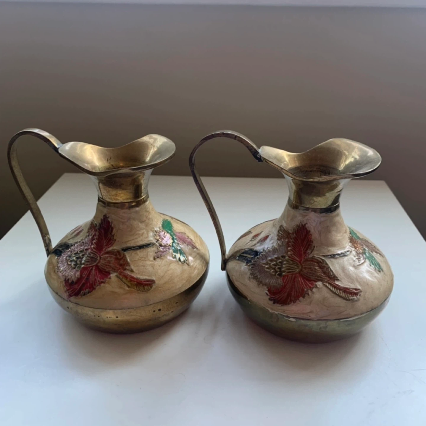 Vintage brass jug pitchers - photo 3