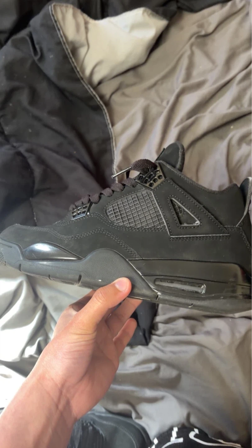 Air Jordan 4 Retro Black black cats - photo 2