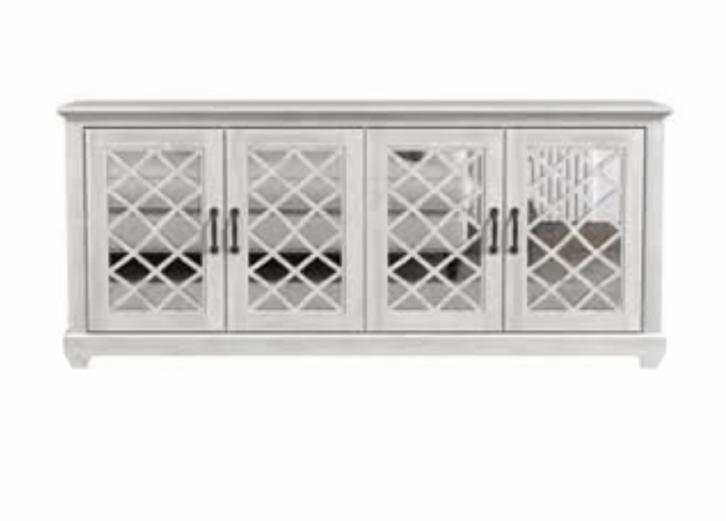 Dusty grey Mirrored Accent Cabinet brand new assembled - photo 2