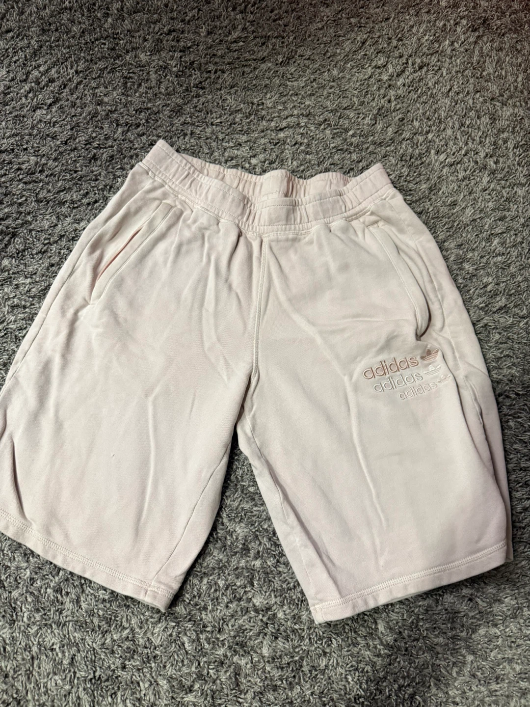 Adidas Women's Pink Sweat Shorts Size Medium