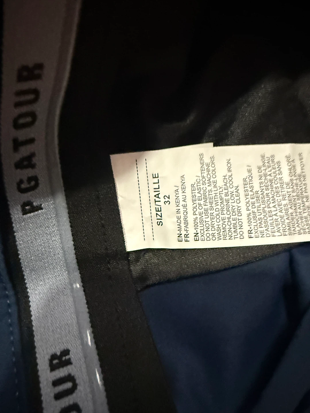 PGATOUR Men's Golf Shorts - Navy Blue, Size 32 - photo 4