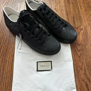 Men’s Black Leather Sneakers