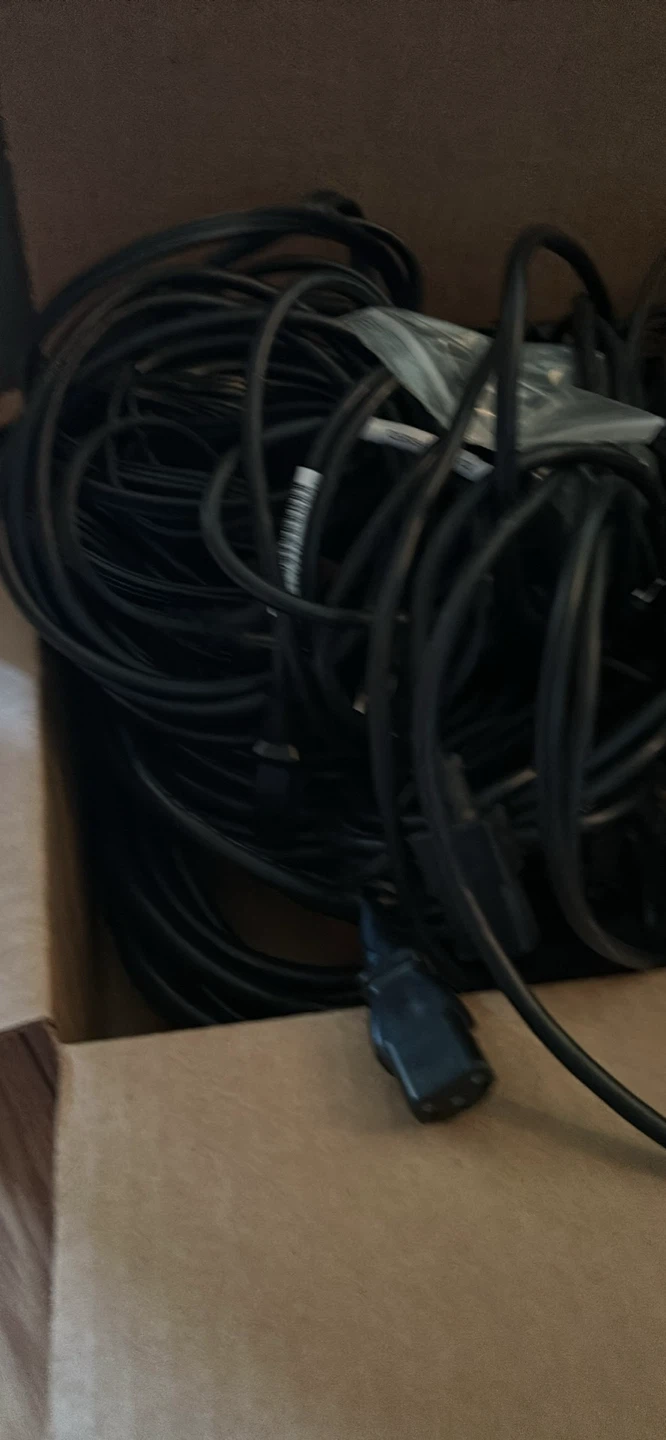 A box of pc power cords - photo 2