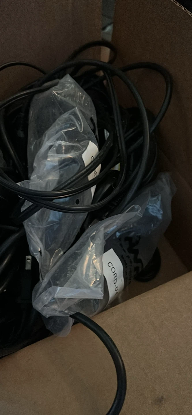 A box of pc power cords - photo 3