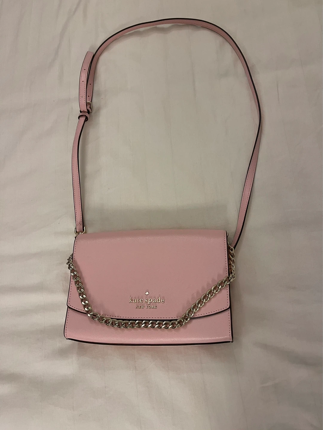 Kate Spade New York Pink Leather Crossbody Bag