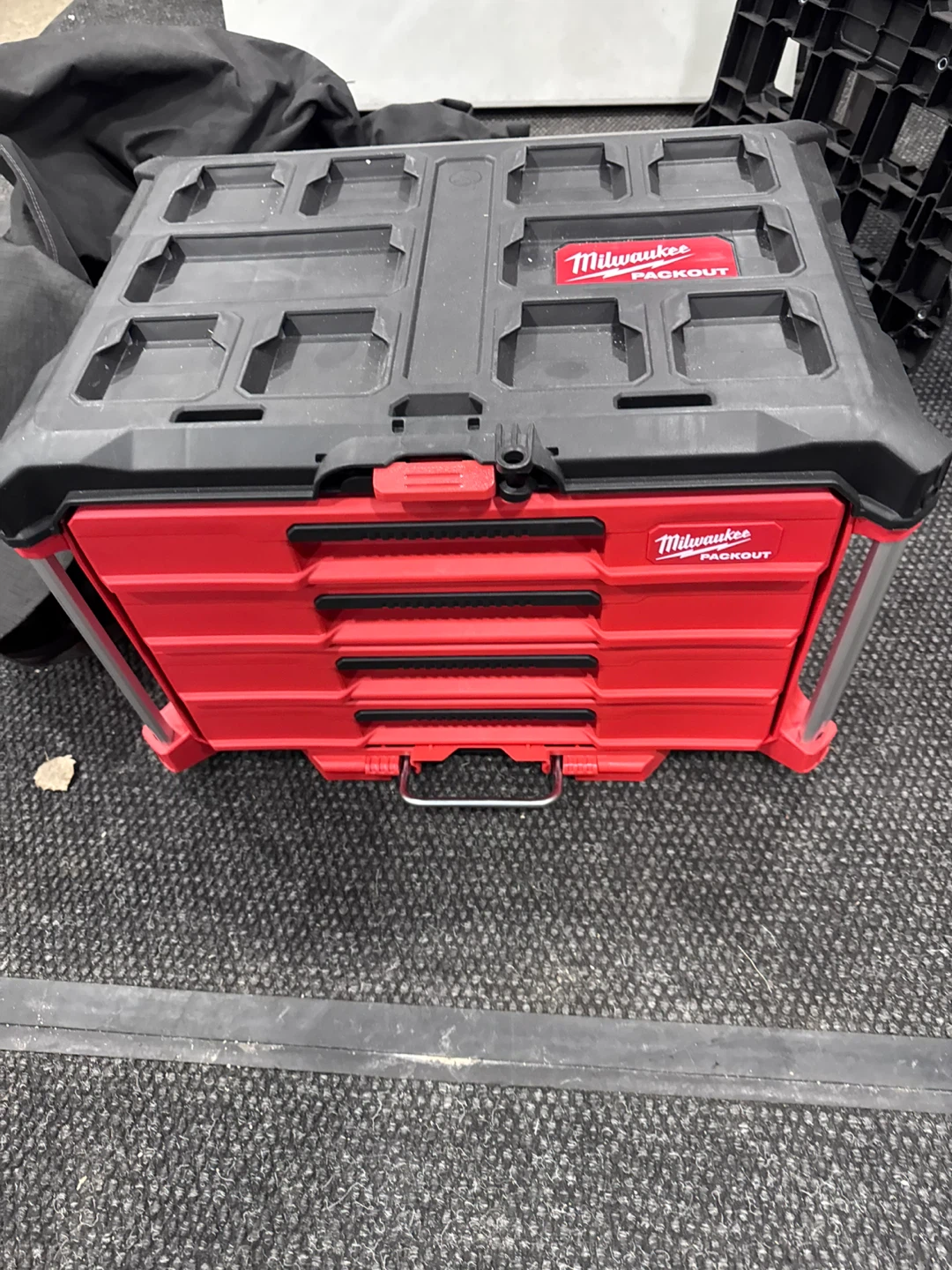 Milwaukee PACKOUT Red 3-Drawer Tool Chest Organizer