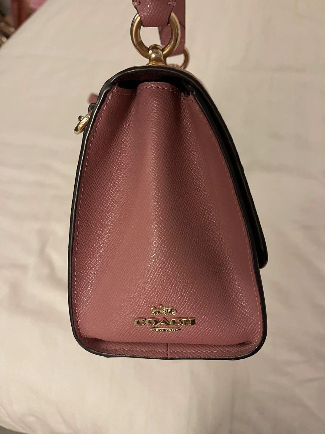 Coach Pink Leather Top Handle Crossbody Bag - photo 2
