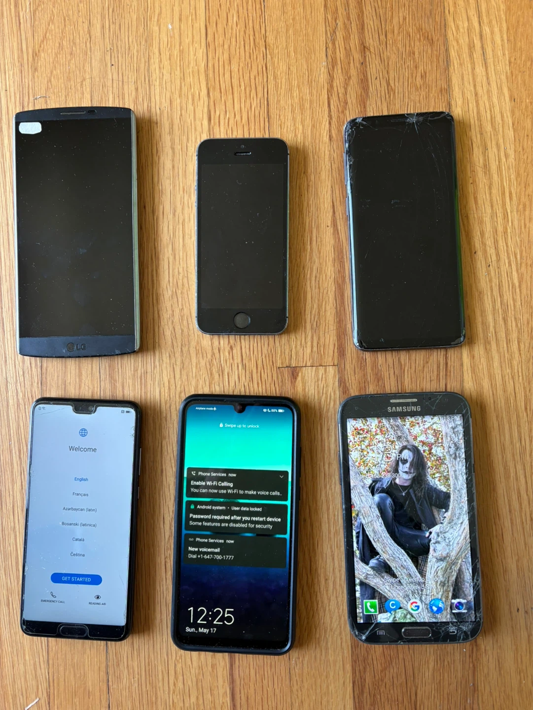 Assorted Used Smartphones - Samsung, LG, Apple, Huawei