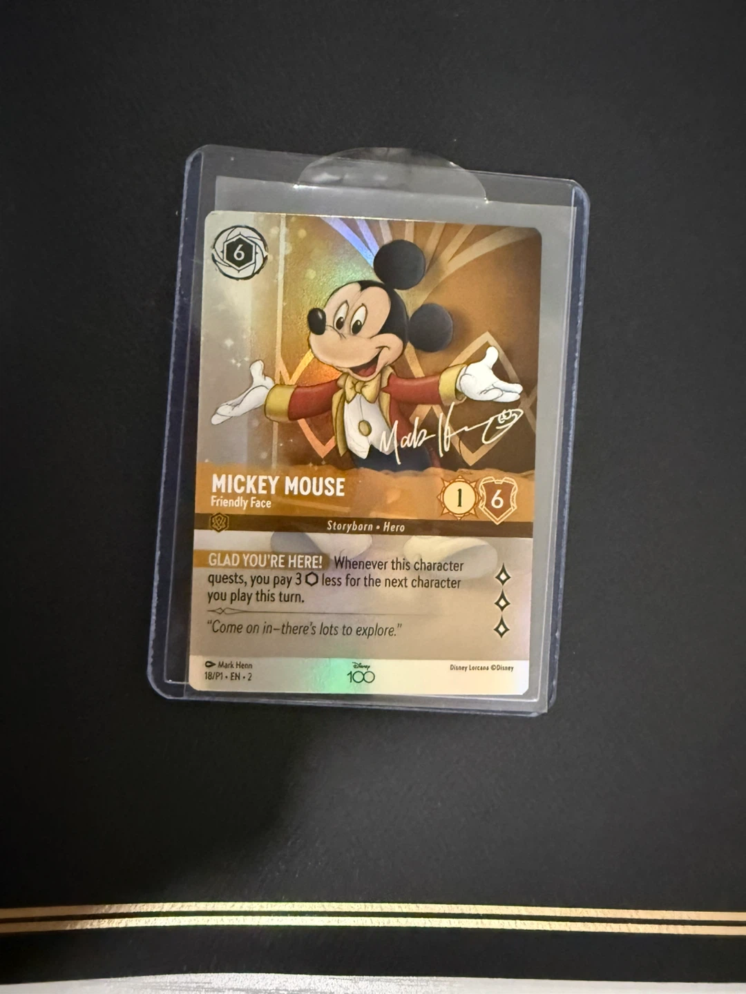 Disney Lorcana Mickey Mouse Card