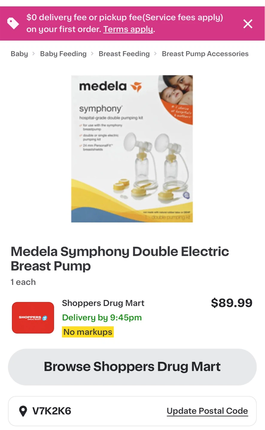 Medela Symphony PLUS Double Pump Set M - photo 2