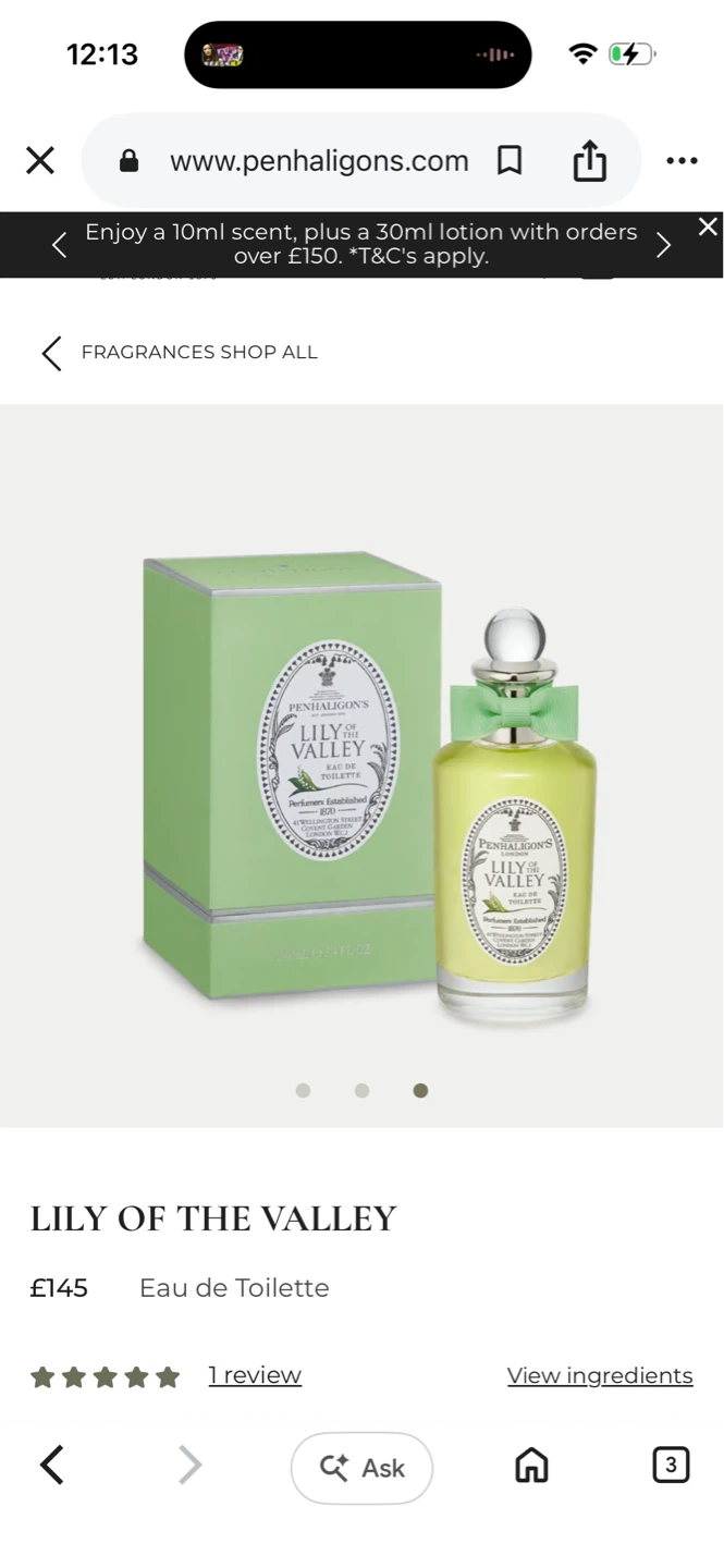 Penhaligon's Lily of the Valley EDT – Brand New & Factory Sealed - photo 3