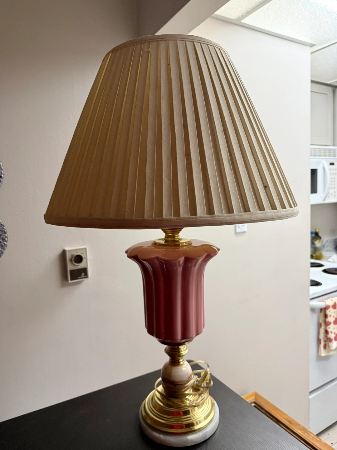 VTG Hollywood Regency Fluted Table Lamp - photo 3