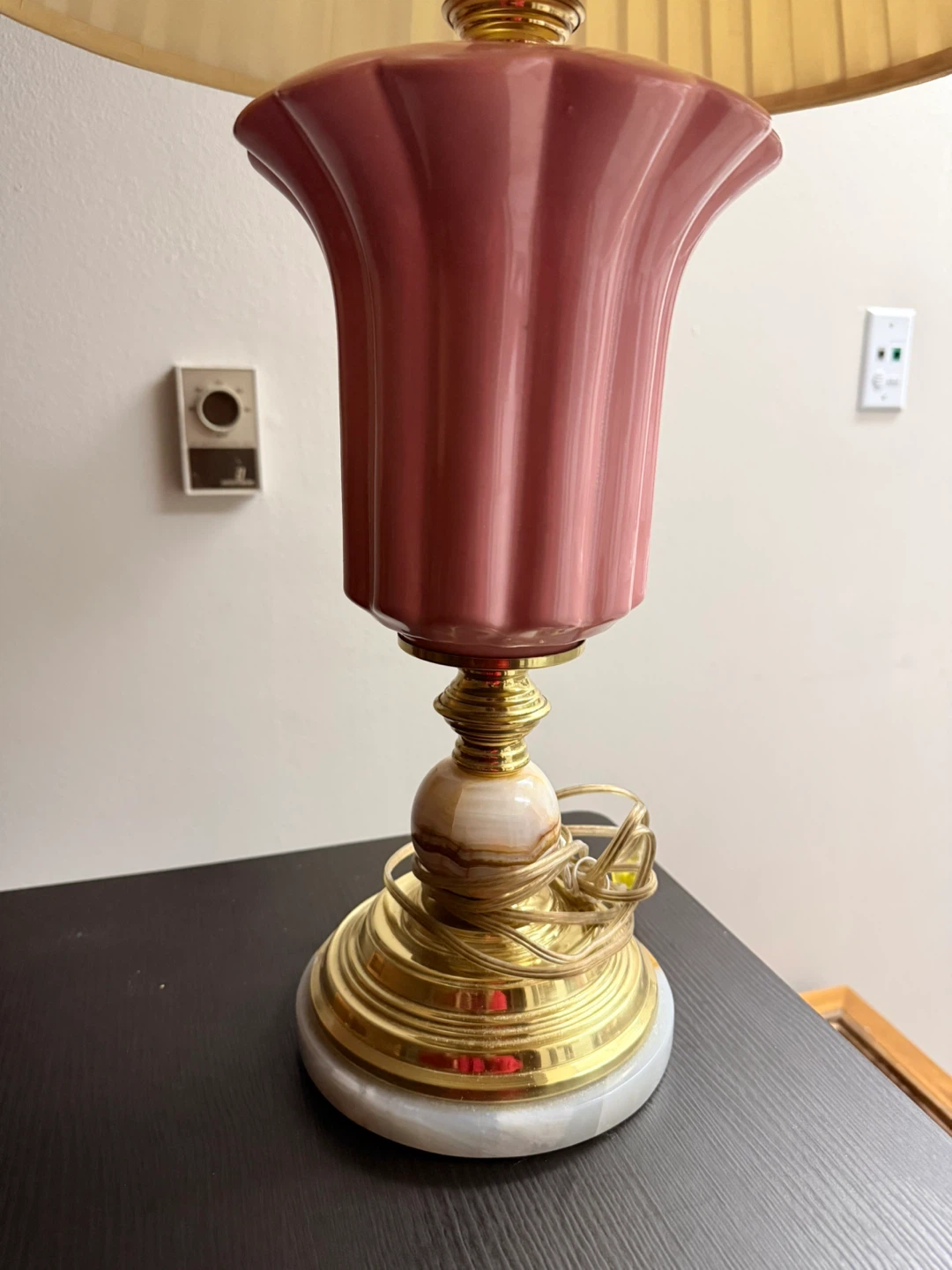 VTG Hollywood Regency Fluted Table Lamp - photo 4