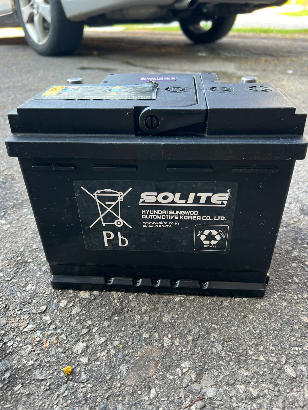 Solite Car Battery 12V AGM60L-DIN - photo 2
