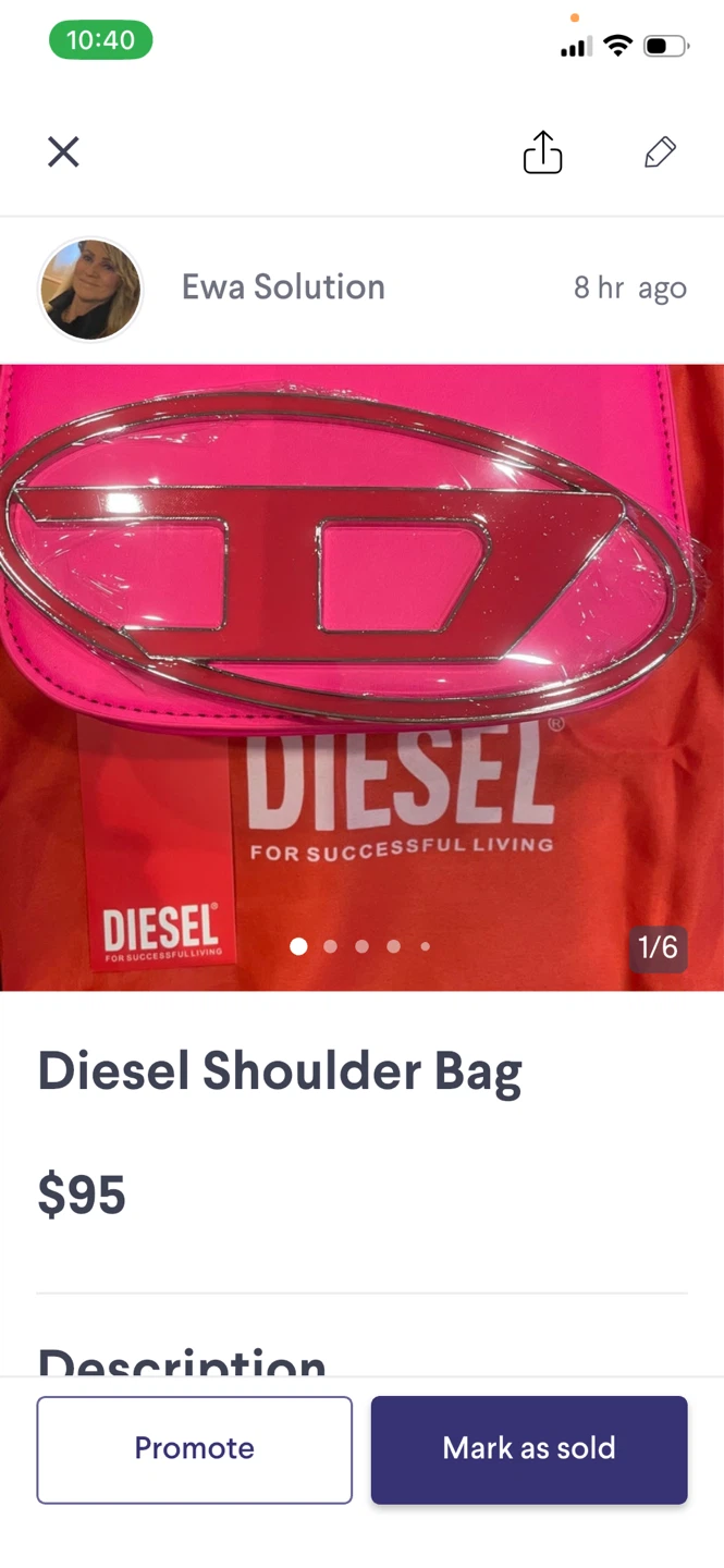 Diesel Pink Crossbady Shoulder Bag - photo 4