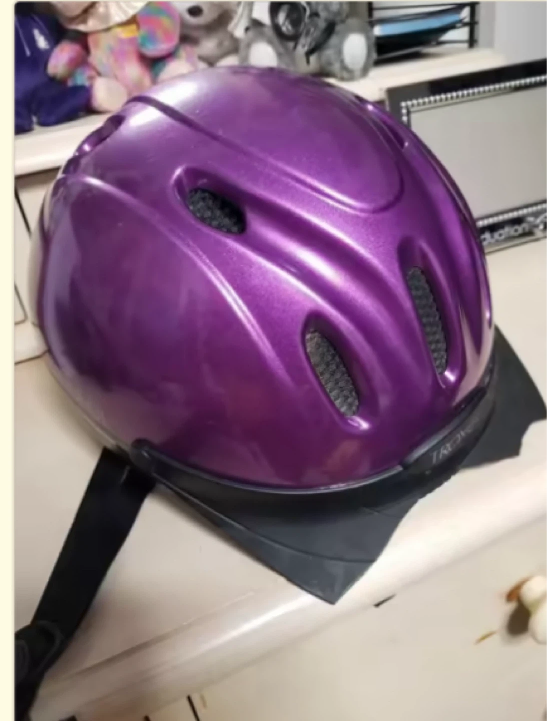 Troxel Purple Riding Helmet