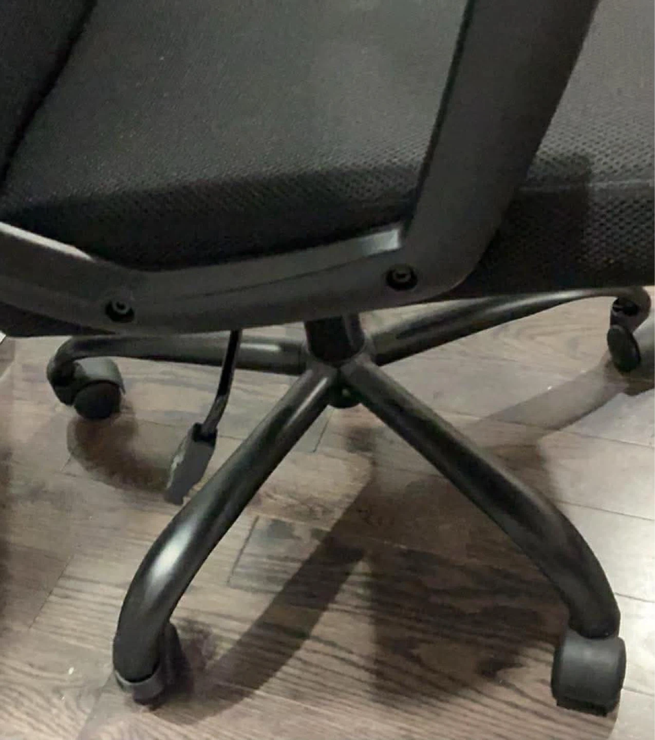 Black Mesh Office Chair with Headrest - photo 3