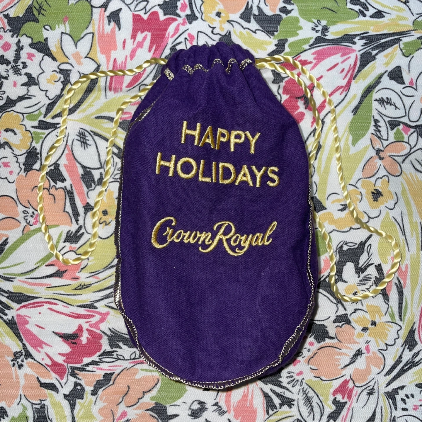 Crown Royale Woven Bag - Purple