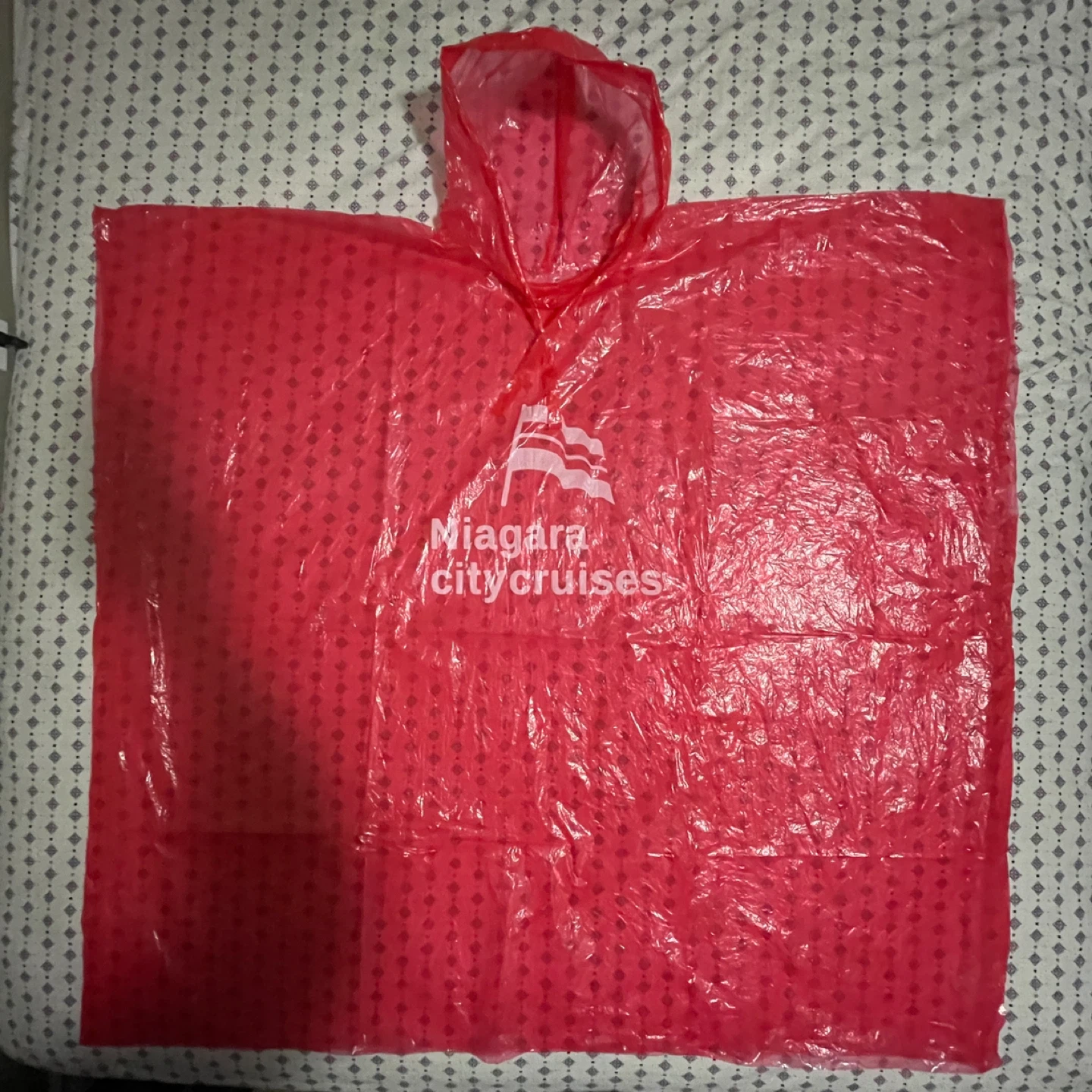 Niagara City Cruises Poncho - Red