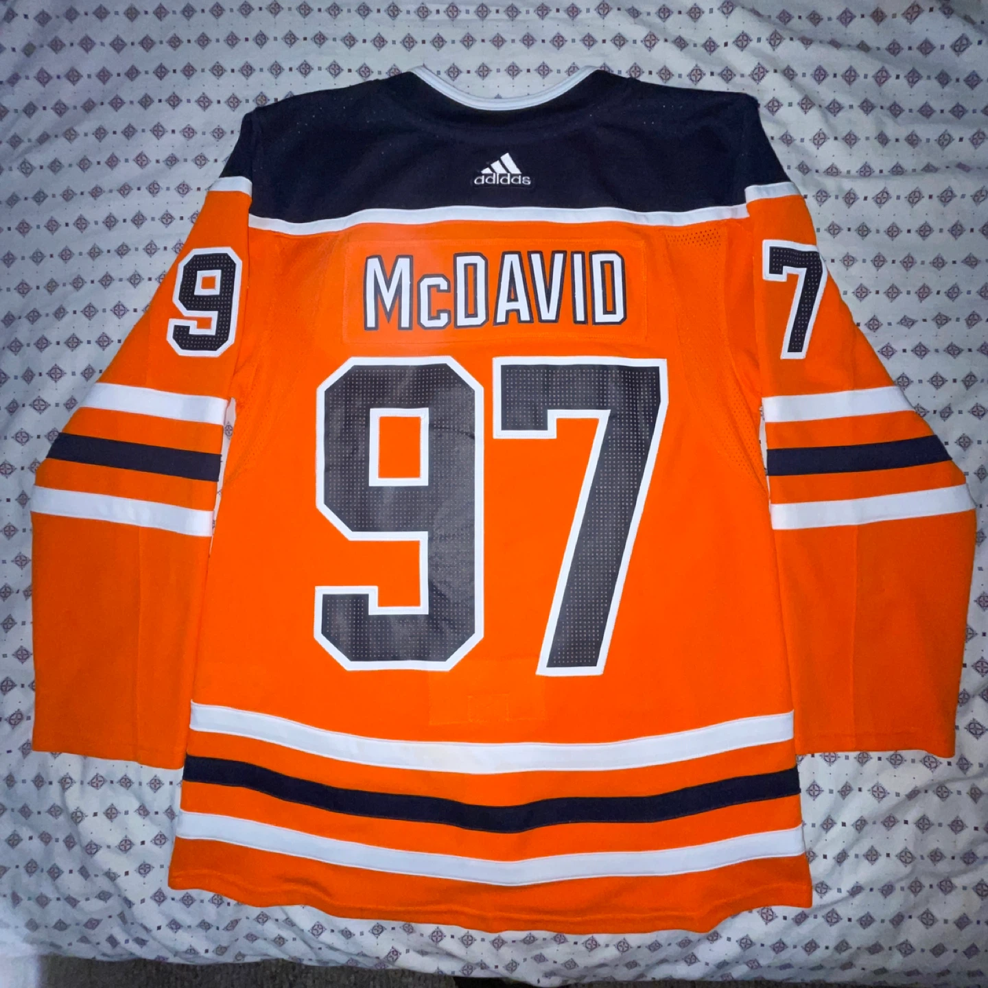 Edmonton Oilers McDavid Jersey - Orange (Men's S/46) - photo 2