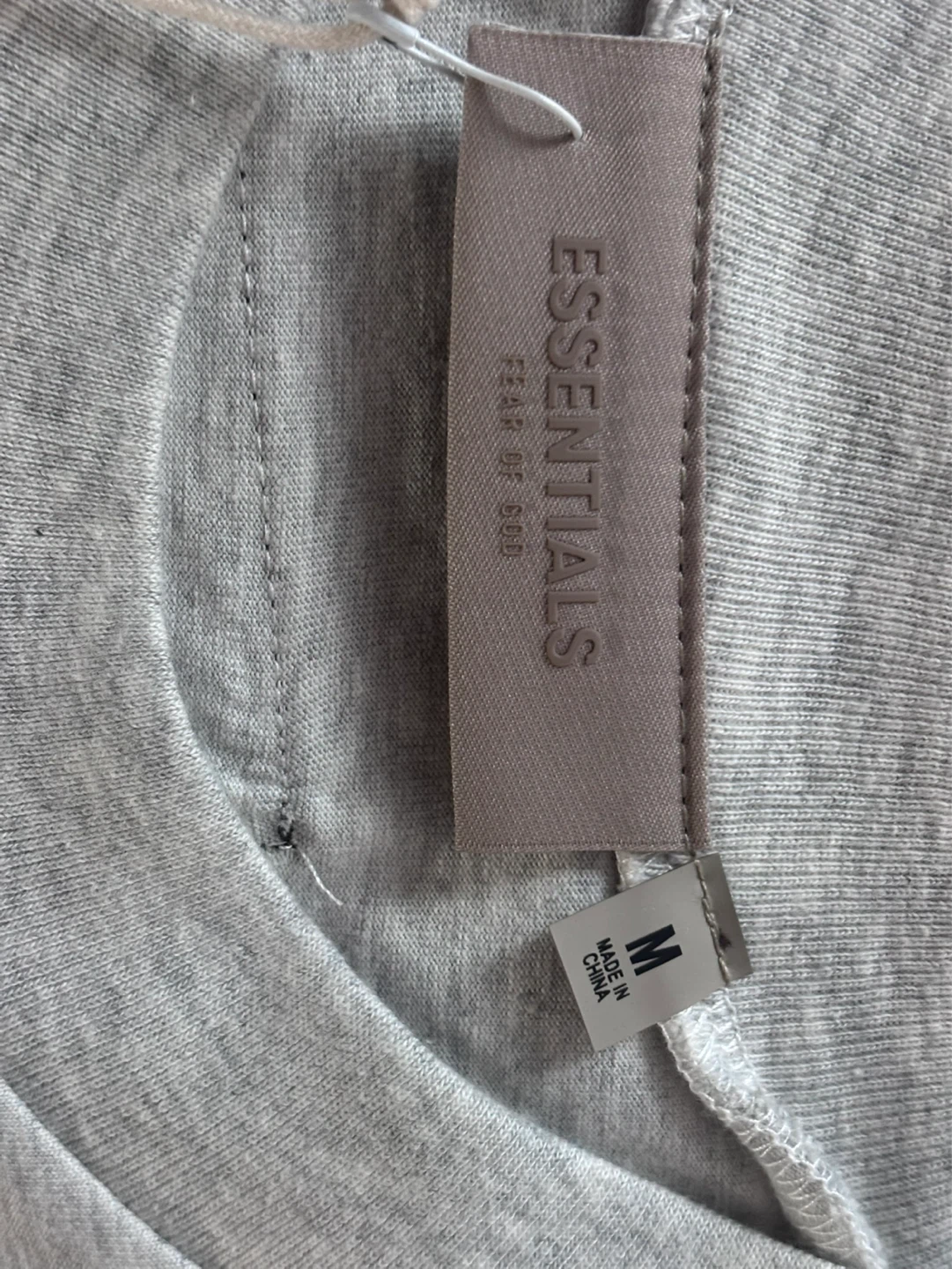 ESSENTIALS Fear of God T-Shirt - Light Grey - Size M - photo 3