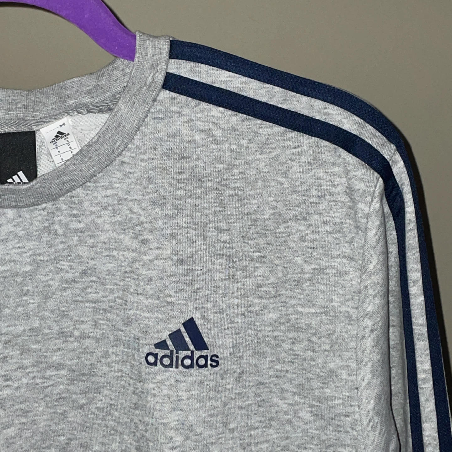 Adidas 3-Stripes Sweatshirt - Gray (Men's S) - photo 2