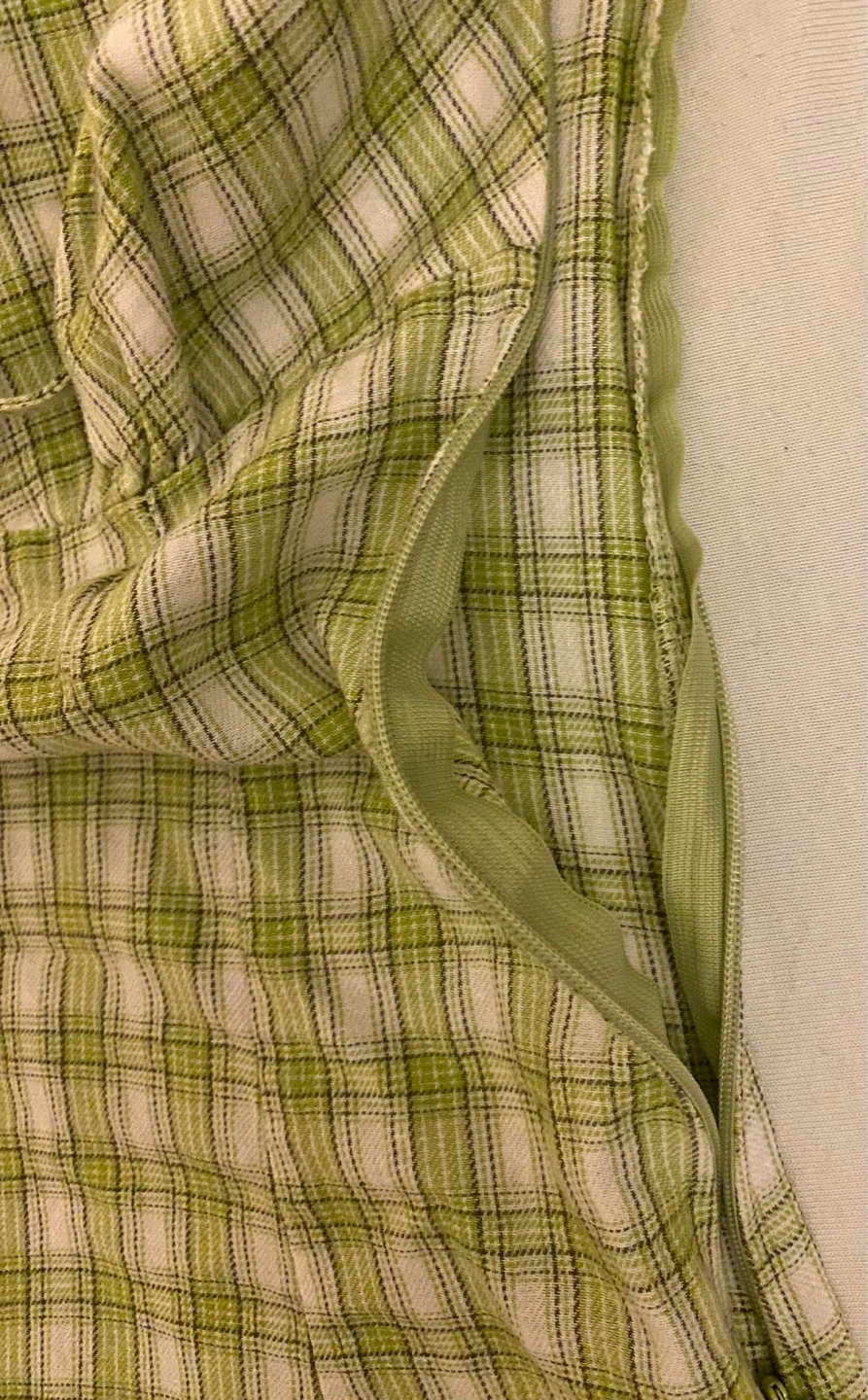 Brandy Melville Green Plaid Mini Dress - photo 4