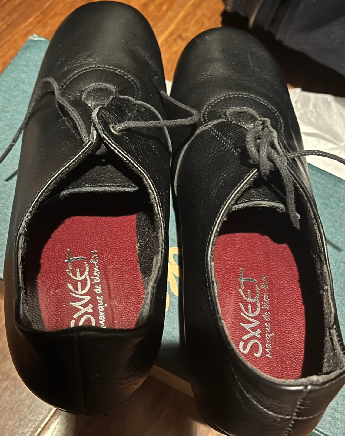Sweet - Black leather shoes- Size 35 - photo 4