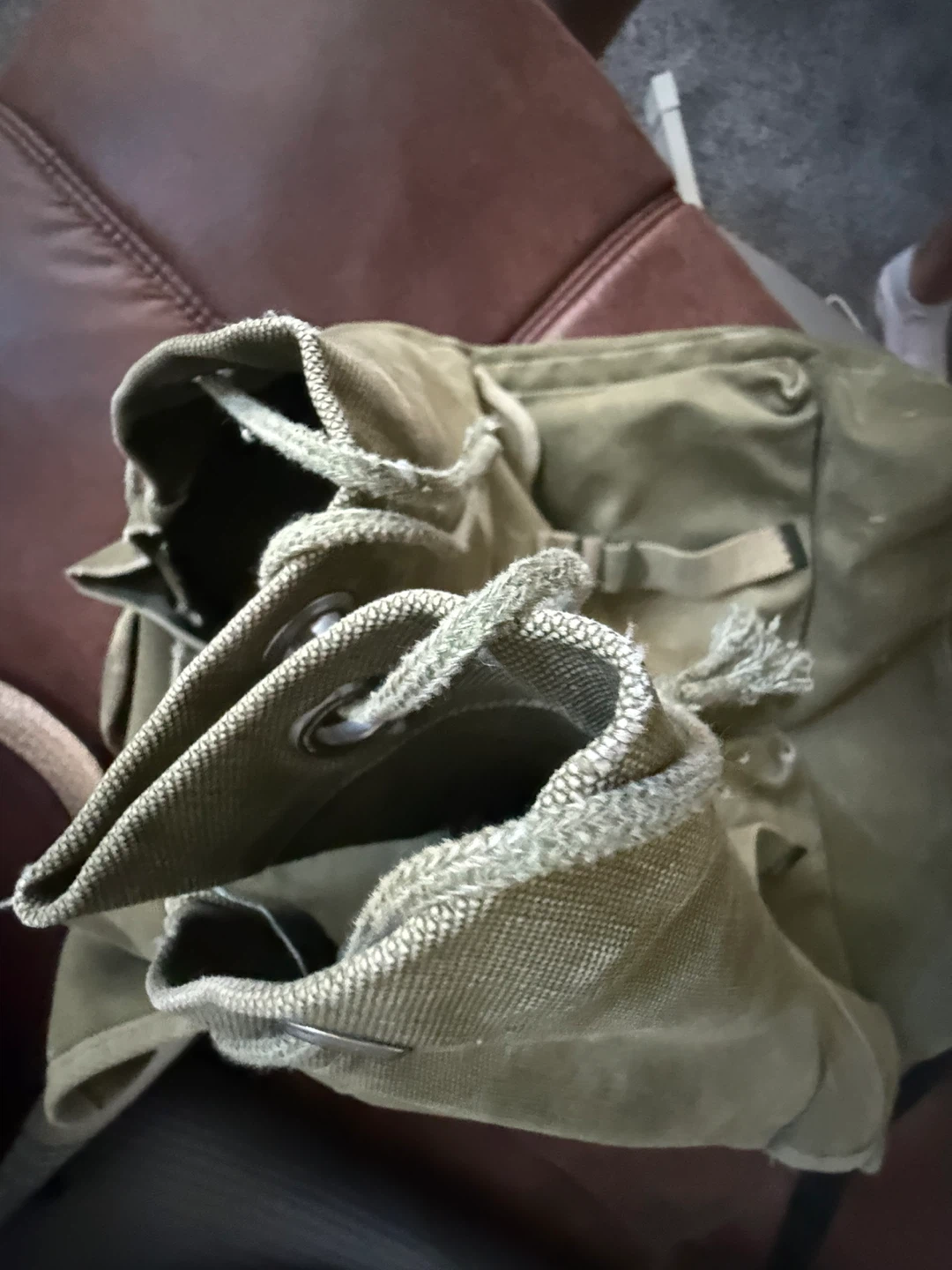 Vintage Canvas Rucksack Backpack - photo 5