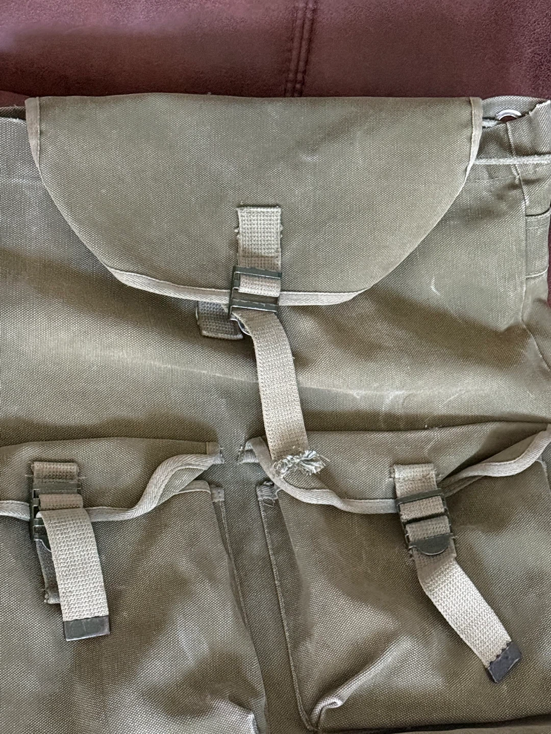 Vintage Canvas Rucksack Backpack - photo 3