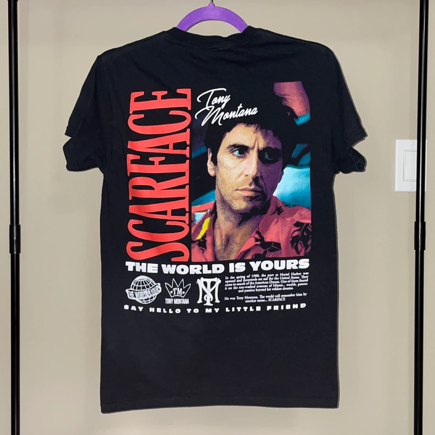 Scarface Graphic Tee - Black (Men's S) - photo 2