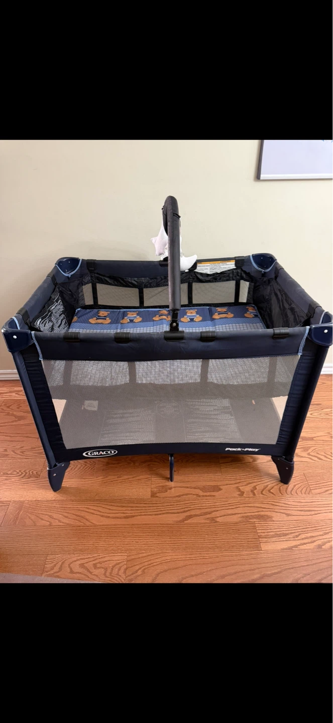 Play/Sleep Playard with Multi level and Toys