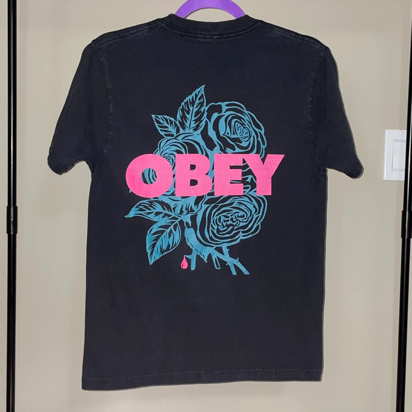 Obey Graphic Tee - Black (Men's S) - photo 2