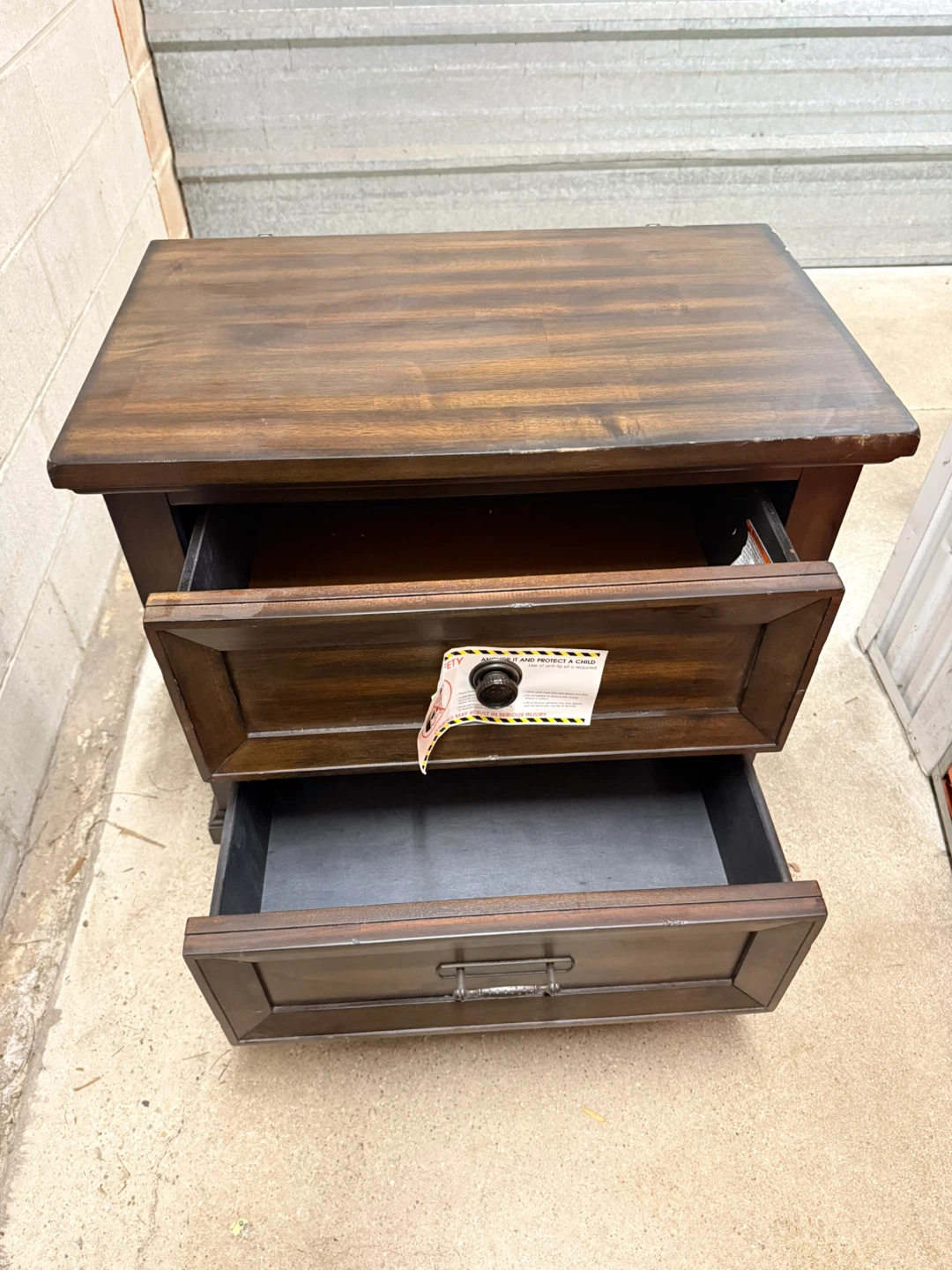 New Classic Home Furnishings Nightstand - Dark Wood - photo 3