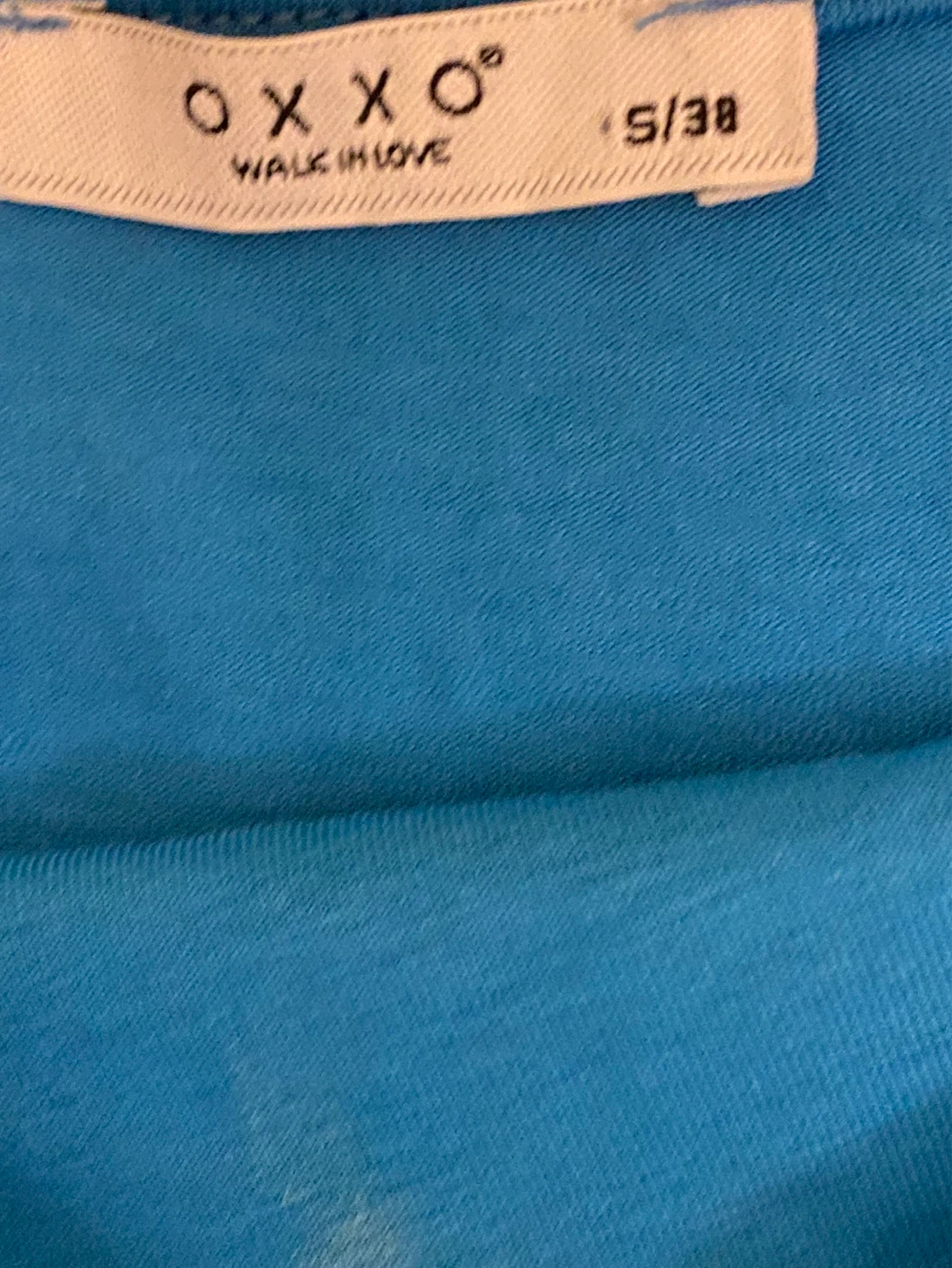 OXXO "Walk In Love" Blue Tank Top Size S/38 - photo 2
