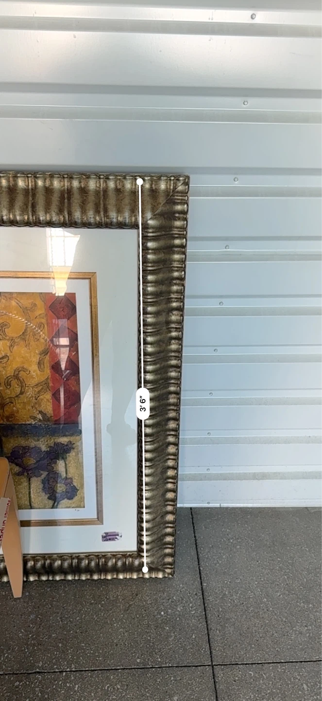 Authenticated & Signed Sean Jacob Artwork in a gold gilded frame - photo 4