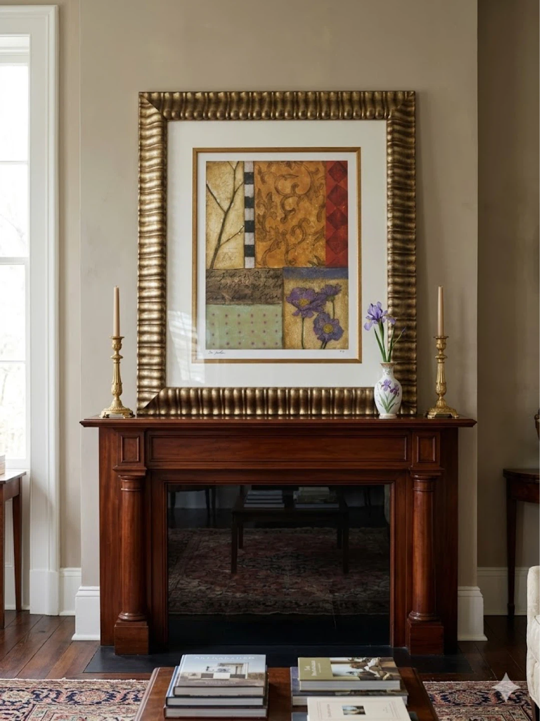 Authenticated & Signed Sean Jacob Artwork in a gold gilded frame