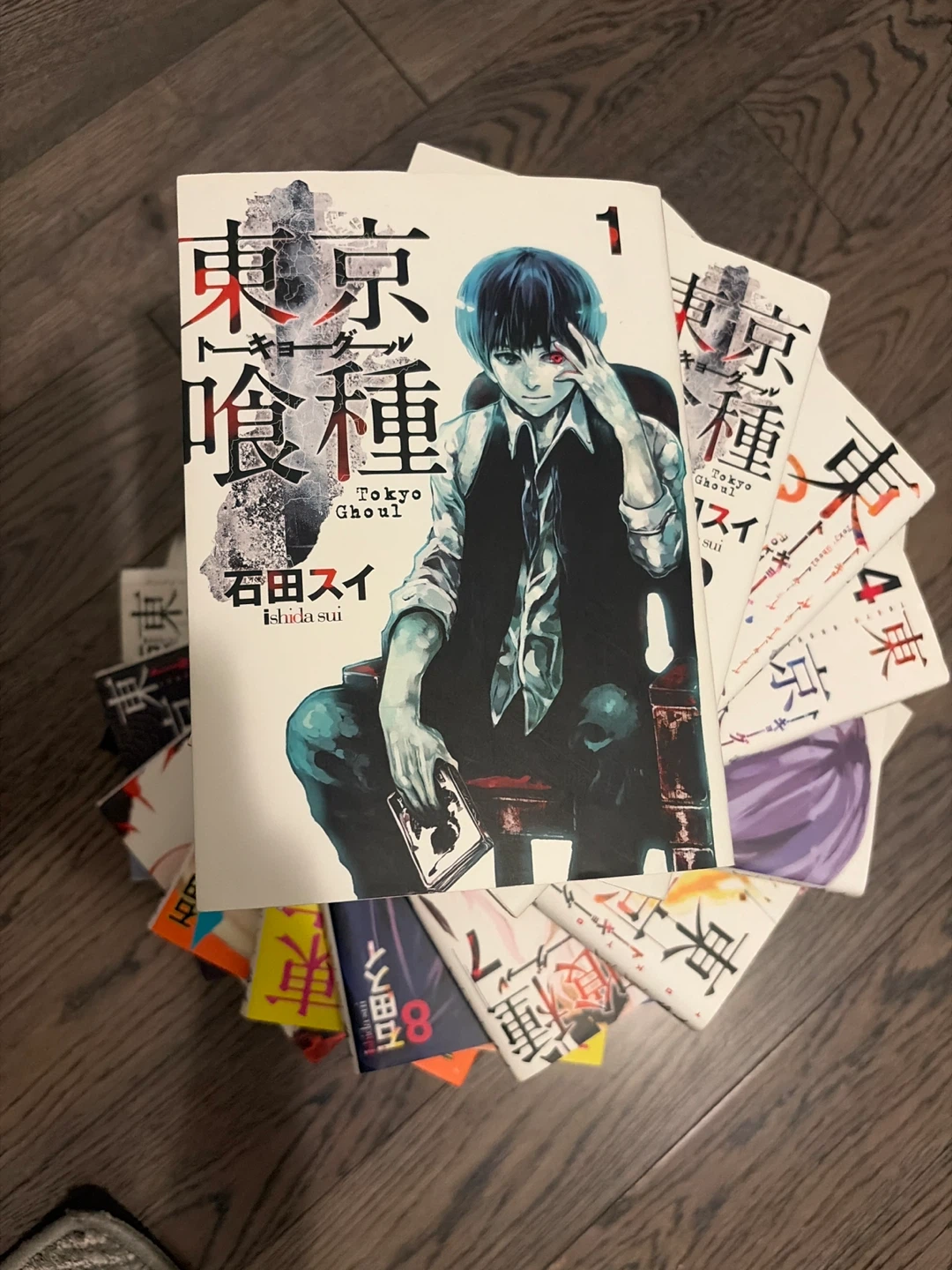 Tokyo Ghoul Manga Volumes 1-14 Set (Japanese Version) - Like New - photo 5