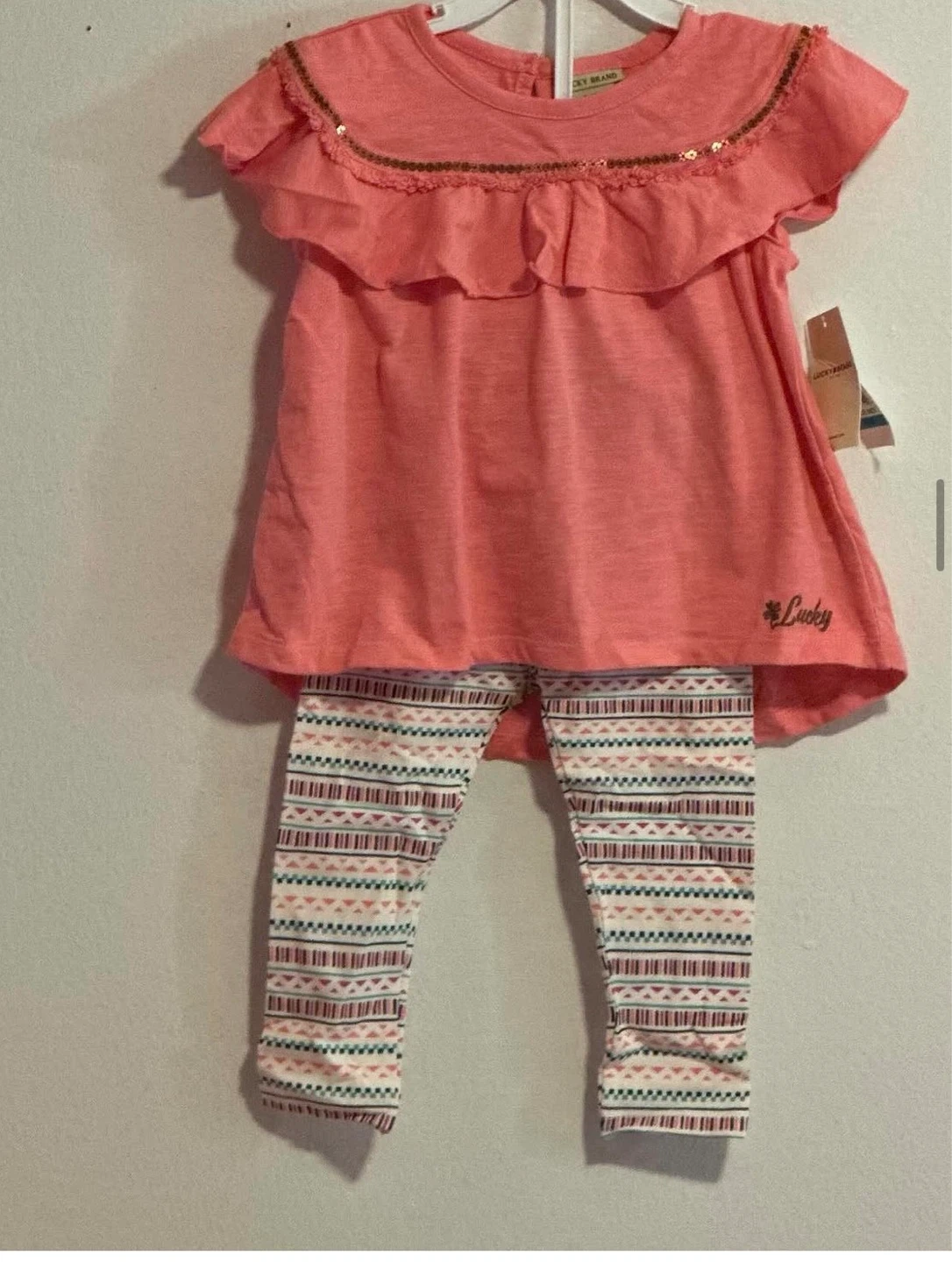 GIRLS 2PC LEGGINGS SUITE ( SIZE: 24 MONTHS)